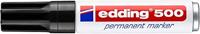 Edding Permanentmarker | zwart | streepbreedte 2-7 mm spitse punt | 10 stuks - 4-500001 4-500001 - thumbnail