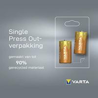 VARTA Longlife C Baby LR14 Batterij (verpakking met 2 stuks) Alkaline Batterijen - Made in Germany - ideaal voor afstandsbediening radio wekker en klok - thumbnail