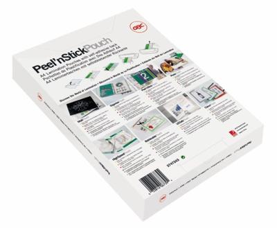 GBC Peel&apos;nStick lamineerhoes ft A3, 150 micron (2 x 75 micron), zelfklevend, pak van 25 stuks