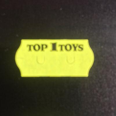 Etiket 2612 T1T fl. geel afneembaar