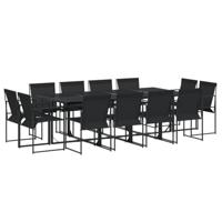 13-delige Tuinset textileen zwart - thumbnail