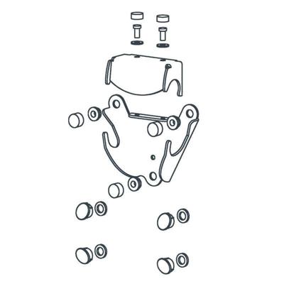 Linido montageset voor douchezitting, antraciet Linido montageset voor douchezitting, antraciet