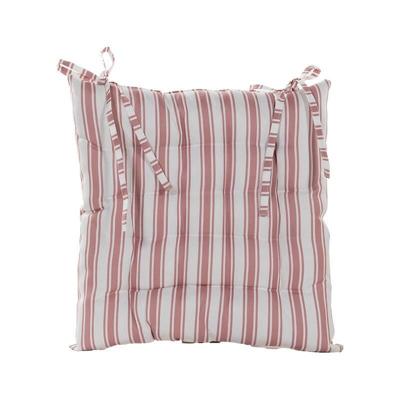 Stoelkussen 38x38 cm Roze Streep Anna's Collection - Annas collection