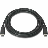 AISENS A107 – 0056 – kabel USB 2.0 (3 A, 1 m, voor telefoon mobiele telefoon en tablet) zwart - thumbnail