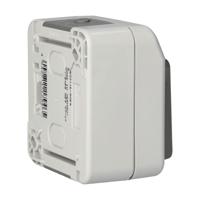 Merten 4074986 AquaStar Compleet Kruisschakelaar spatwaterdicht Lichtgrijs 1-voudig 1 stuk(s) - thumbnail