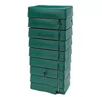 Kunststof muurregenton met peilstok 276 liter groen - thumbnail