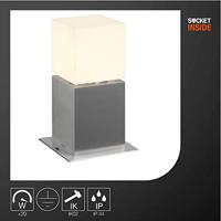 SLV 1000344 SQUARE POLE 30 Staande buitenlamp Energielabel: E (A - G) LED vast ingebouwd 20 W RVS - thumbnail