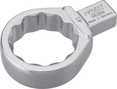 HAZET Insteekringsleutel 6630D-41 · 14 x 18 mm insteekvierkant massief · Buitentwaalfkant tractieprofiel · SW 41 mm