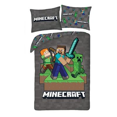 Minecraft Dekbedovertrek Sword - 140 x 200 cm - 70 x 90 cm - Polyester