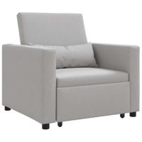 3-in-1 Eenpersoons Sofa Bed Converteerbaar in Cloud Grijs - thumbnail