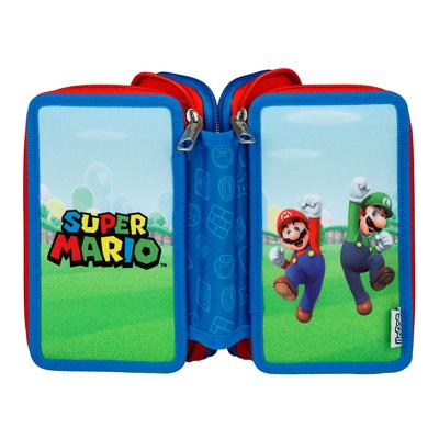Undercover Super mario 3-vaks gevulde etui
