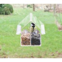 Esschert Design voederhuisje voor het raam dubbel acryl - thumbnail