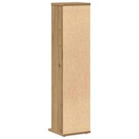 Cd-kast 21x20x88 cm bewerkt hout artisanaal eikenkleurig - thumbnail