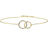 TFT Armband Goud Rondjes 0,8 mm 16,5 - 18,5 cm - thumbnail