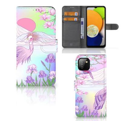 Samsung Galaxy A03 | Telefoonhoesje | Met pasjeshouder | Bird Samsung Galaxy A03 | Telefoonhoesje | Met pasjeshouder | Bird