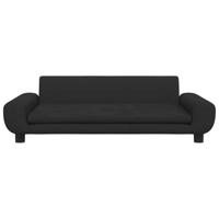 Hondenmand 100x54x33 cm fluweel zwart - thumbnail