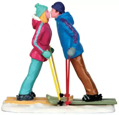Lemax first ski date kerstdorp figuur type 2 Vail Village 2014