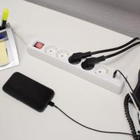 AS Schwabe 11376 Stekkerdoos Wit Randaarde stekker 1 stuk(s) - thumbnail