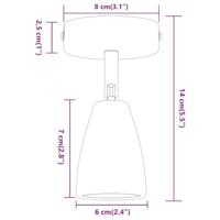 VidaXL Plafondspot met schijnwerpers wit 25.5 x 8 x 16 cm metaal - thumbnail