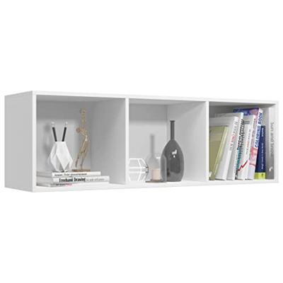 VidaXL Boekenkast/tv-meubel 36x30x114 cm bewerkt hout wit