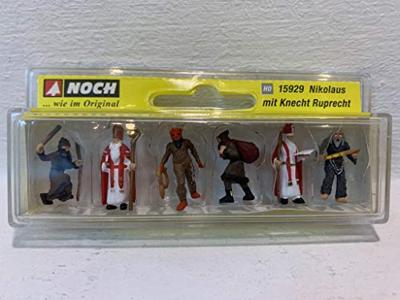 NOCH 15929 H0 Nicolaas en zijn knecht Ruprecht figuren Geverfd, Staand NOCH 15929 H0 Nicolaas en zijn knecht Ruprecht figuren Geverfd, Staand