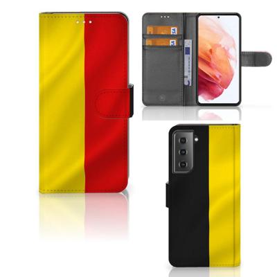 Samsung Galaxy S21 | Bookstyle Case | Belgische Vlag Samsung Galaxy S21 | Bookstyle Case | Belgische Vlag