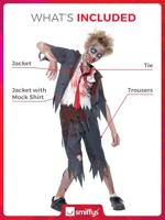 Zombie Schooljongen kostuum kind - thumbnail