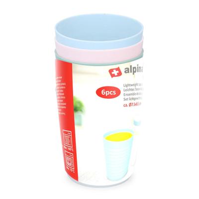 Alpina beker kleur, 6st.
