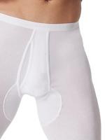 Lange onderbroek heren - Feinrip met gulp - 100% katoenen heren pantalon met sluiting - thumbnail