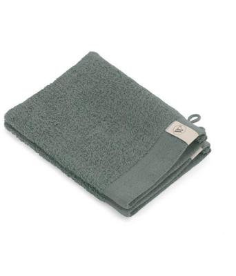 Walra Soft Cotton Washandje 16 x 21 cm 550 gram Legergroen - 2 stuks