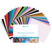 LOKLiK • permanent zelfklevend vinyl vellen multipack a4 assorti 30x - thumbnail