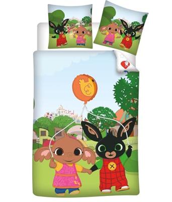 Bing en Sula peuterdekbedovertrek - 100 x 135 cm - Katoen Bing en Sula peuterdekbedovertrek - 100 x 135 cm - Katoen