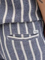 Jack - Jones Jpstjaiden Coba Stripe Jog Short Srt Sn Korte Broeken Ocean Cavern - thumbnail