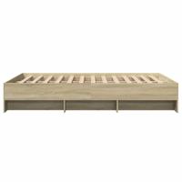 Bedframe zonder matras hout sonoma eikenkleurig 120x200 cm - thumbnail