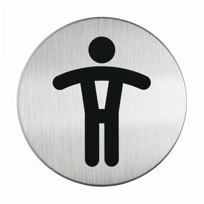 Infobord pictogram Durable 4905 wc heren rond 83mm | 5 stuks