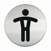 Infobord pictogram Durable 4905 wc heren rond 83mm | 5 stuks - thumbnail