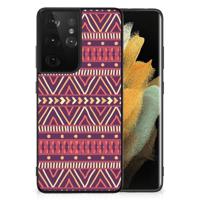 Samsung Galaxy S21 Ultra Back Case Aztec Paars - thumbnail