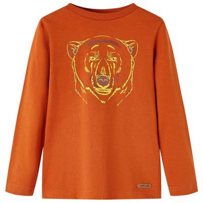 VidaXL Kindershirt met lange mouwen 104 lichtroestkleurig