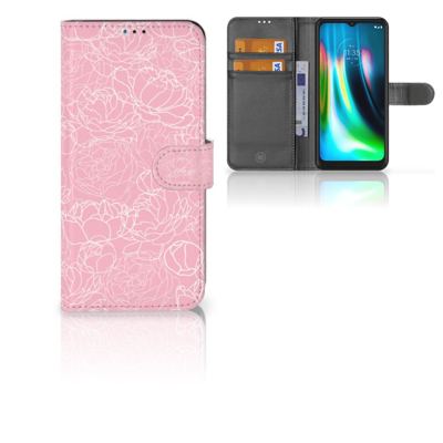 Motorola Moto G9 Play | E7 Plus Hoesje White Flowers Motorola Moto G9 Play | E7 Plus Hoesje White Flowers