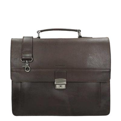 Burkely Vintage Scott Briefcase-Brown