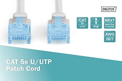 Digitus DK-1511-200 RJ45 Netwerkkabel, patchkabel CAT 5e U/UTP 20.00 m Grijs 1 stuk(s) - thumbnail