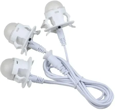 Three Led Light String Moonlan 12x4x20 cm Kersthuisje LEMAX - Lemax