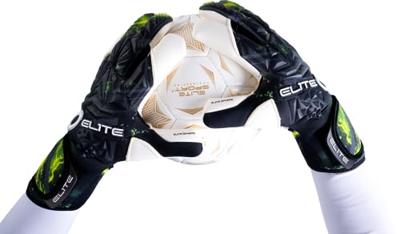 Elite Sport Nova Keepershandschoenen Zwart Groen Wit