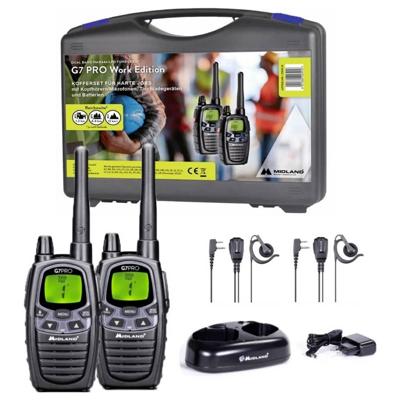 Midland Work Edition Set 2x G7 Pro C1090.18 PMR-portofoon Set van 2 stuks Midland Work Edition Set 2x G7 Pro C1090.18 PMR-portofoon Set van 2 stuks
