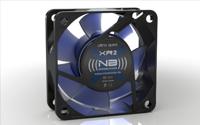 NoiseBlocker BlackSilent XR-2 PC-ventilator Zwart, Blauw (transparant) (b x h x d) 60 x 60 x 25 mm - thumbnail