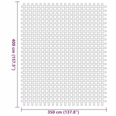 VidaXL Tenttapijt antraciet 400 × 350 cm polyester