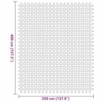 VidaXL Tenttapijt antraciet 400 × 350 cm polyester - thumbnail