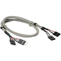 InLine 33440C USB 2.0 verlenging, intern, 2 x 4-polige paalstekker op paalaansluiting, 0,6 m - thumbnail