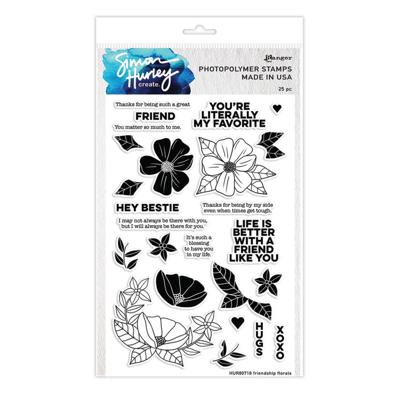 Ranger Ink Ranger • simon hurley create. photopolymer stamp friendship florals