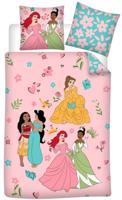 Disney Princess Dekbedovertrek roze- Eenpersoons - 140 x 200 cm - thumbnail